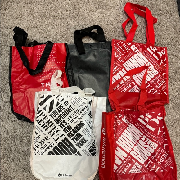 lululemon athletica Handbags - Lululemon Reusable Small Bag Bundle